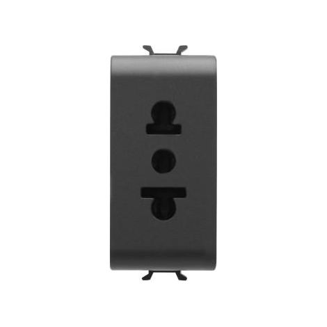 PRISE ST.EUROAMERICAIN 2P+T NOIR GEWISS GW12288