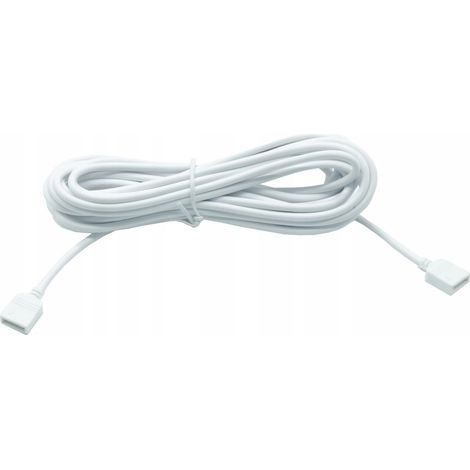 Prélongateur Led Rgb - Blanc - 5 M - Connecteur 4 Broches - Câble Prolongateur Led