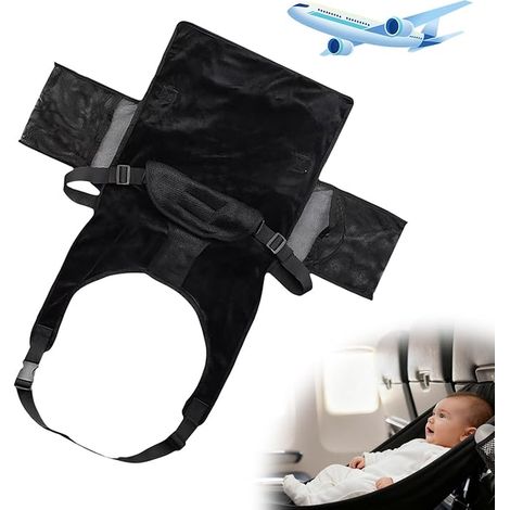 Baby Bed for Airplane Travel, Children's Footrest, Air Extension Seat Hammock Integrated Ventilated Foot Rest Child Sleep (1/3)