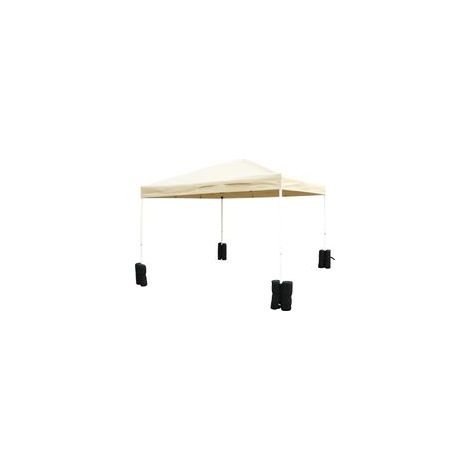 Set mit 4 Ballastsäcken zur Befestigung von Gartenpavillons, Sonnenschirmen und Pavillons Pavillonballastgewichte max. Volumen 15 kg schwarz