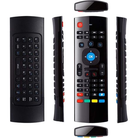 TrAdE Shop Traesio - Air Mouse Telecomando Mini Tastiera Wireless 2.4 Giroscopio Infrarossi Smart Tv -