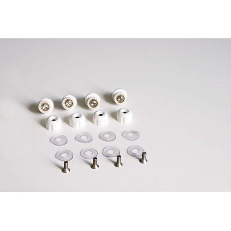 Montaje de deslizamiento excéntrico para Mamparas de ducha Samo RIC841  Blanco