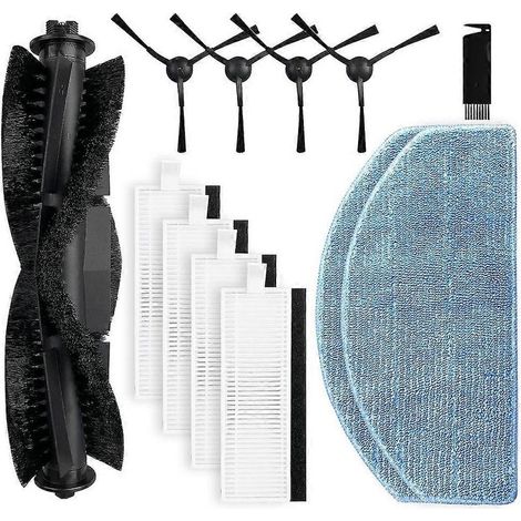 Pièces de rechange compatibles pour aspirateur robot Honiture G20 et G20 Pro : brosse principale et brosses latérales (1/5)