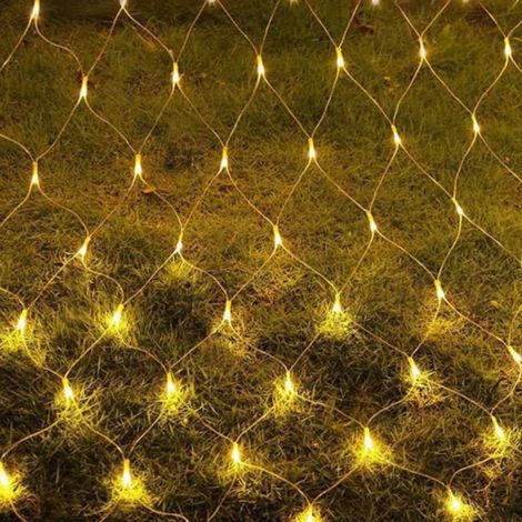 1 Guirlande lumineuse filet, 8 modes éclairage, connectable, PVC durable, blanc chaud, extérieur jardin terrasse (1/5)