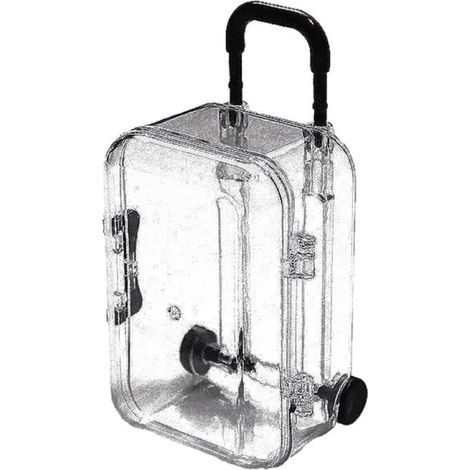 Boîtes de voyage Organisateur de valise à roulettes transparent Design moderne pour bagues, pendentifs et plus encore (1/5)