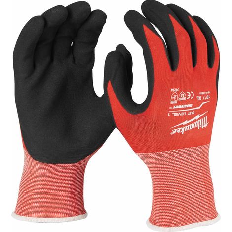 Milwaukee Schnittschutzhandschuhe Klasse 1, Größe 10 (XL) - 1 Stk.