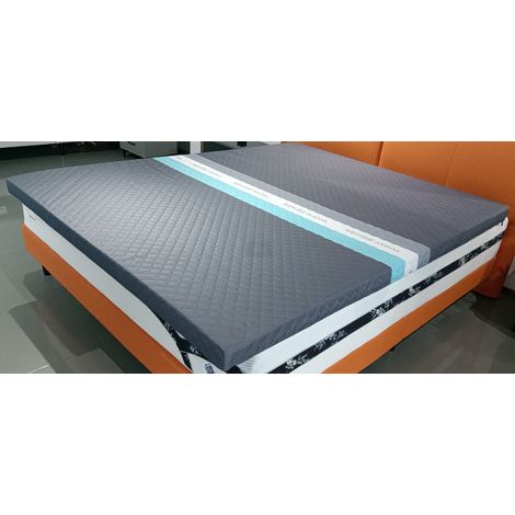 Coprimaterasso 160x200 cm INRE, Comfort traspirante, Design antiscivolo, Sonno ristoratore, Memory Foam