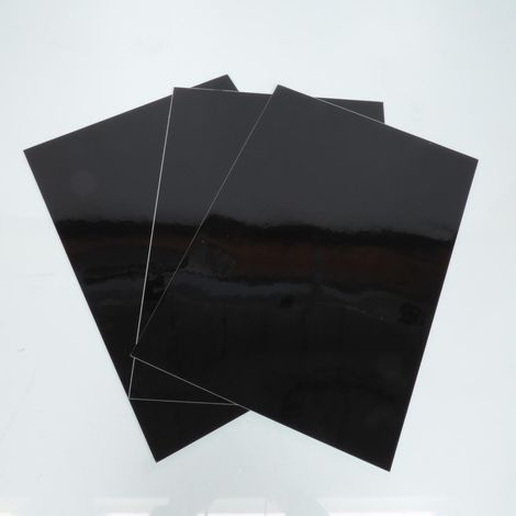 Lot 3 feuille planche adhésive noire 47X33cm autocollant pour
