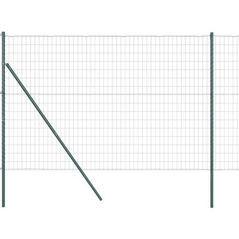 Maison Exclusive - Ground Fix Geschweißter Drahtzaun 10 x 1,5 m (