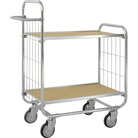 Kongamek ESD-Etagenwagen Serie 8000-S mit 2 Etagen 620x425mm Ladefläche mit Bremse (1/2)