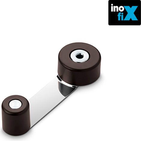 Brauner rotierender Haltestopp aus Metall INOFIX-Blister