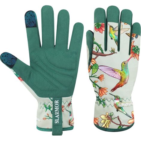 Women Gardening Gloves Microfiber Leather with Touch Screen for Yard and Landscaping (1/5)