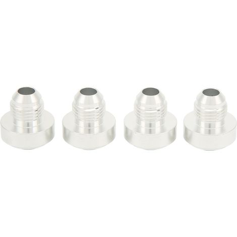Eosnow 4 Stück AN6 Außengewinde aus Billet-Aluminiumlegierung, 9/16-18 Zoll Durchmesser, 6AN-Gewinde, Ersatz-Einschweißstopfen
