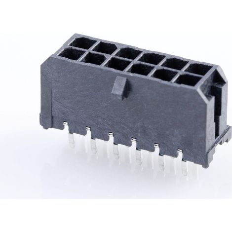 Molex Einbau-Stiftleiste (Standard) Polzahl Gesamt 12 Rastermaß: 3 mm 430451212 1 St. Tray