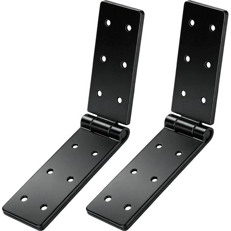 2 PCS Charniere Porte Lourde, Charnières Pour Portes Pliantes Charnières Pliantes Noires, Connecteurs De Charnieres De Porte Pour Jardin, Boîtes En Bois, Armoires, Meubles (1/5)