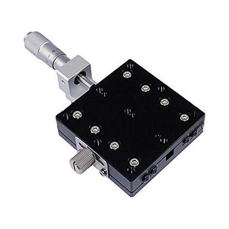 Plataforma de desplazamiento con medición de corte de eje de 60 mm, riel transversal, cojinete lineal manual para piso, mesa de ajuste deslizante (1/2)