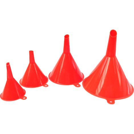 Ensemble D'entonnoirs - 4 Pièces En Plastique Alimentaire - Pour Bouteilles Conserves Cuisine - Diamètres Assortis - 4 Unités (1/5)