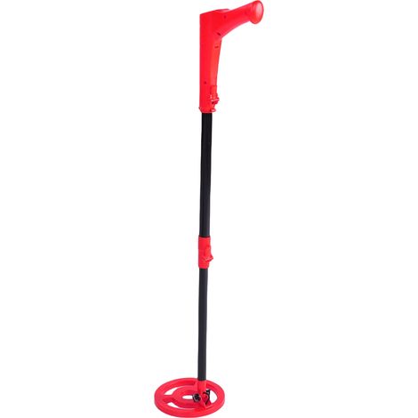 Détecteur de métaux pour enfants, appareil portable avec écran LED 2 pouces, disque 15 cm, inclut pelle et râteau, jouet d'aventure extérieur pour débutants, rouge (1/5)