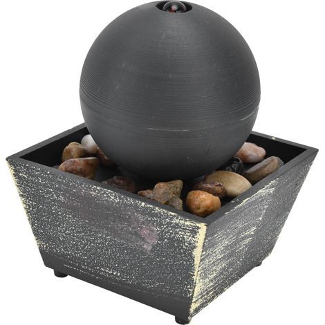 Fontaine de bureau à LED avec pierres, 3V USB, fontaine d'intérieur pour décoration maison et bureau (1/5)