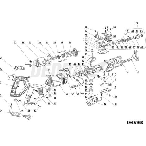 Accessoire dedra ded7968 stabilité précision coupe (1/2)