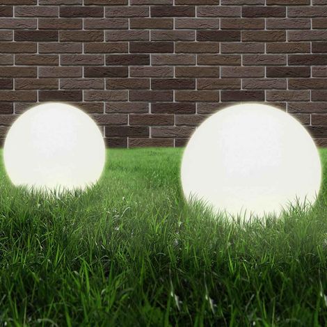 Lampe à LED sous forme de boule 2 pcs Sphérique 40 cm PMMA (1/5)