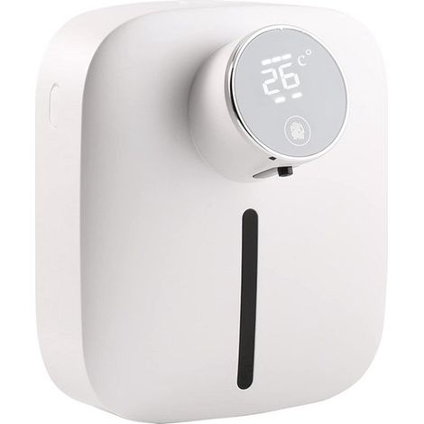 Automatischer Seifenspender - Seifenspender mit Sensor - LED-Digitalanzeige - USB-C-aufladbar - 320 ml - Weiß (Schaum) (1/5)