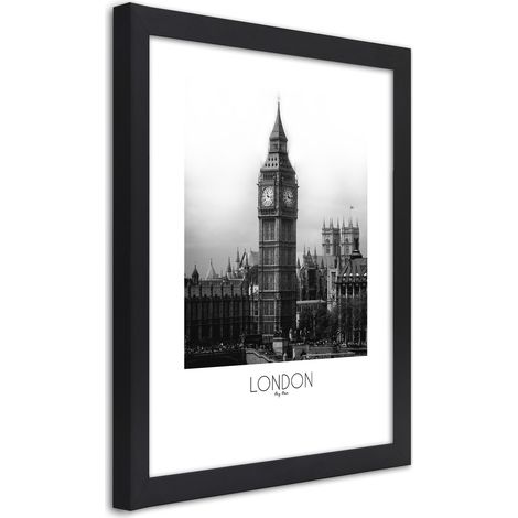 Quadro con cornice, Il leggendario Big Ben - 40x60 (1/5)