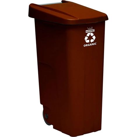 Mülleimer wellhome reciclo 110L mit Deckel und Rädern