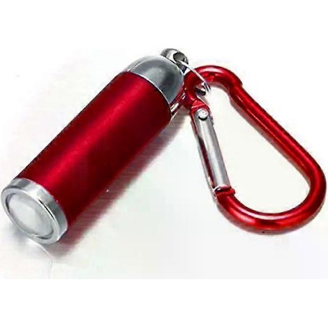 Mini lampe torche LED portable télescopique à zoom, porte-clés torche étanche, idéale pour la randonnée et le camping. (1/5)