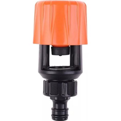 Adattatore universale da rubinetto a tubo da giardino, adattatore per miscelatore e rubinetto da cucina, confezione da 2 (arancione) (1/5)