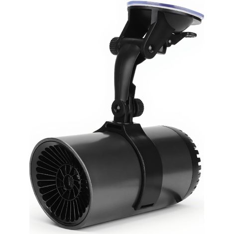 Chauffage de Voiture, 150 W Portable Rotatif à 180° avec Support pour Pare-Brise, Dégivrage Rapide, Ventilateur de Pare-Brise dans Allume-Cigare, Souffleur d'air Chaud pour Voitures (1/5)