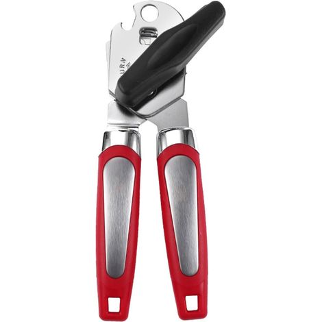 Ouvre-boîte Manuel,conception ergonomique antidérapante, pas de coupes pointues, ouvre-boîte qui ne touche pas les aliments (1/4)