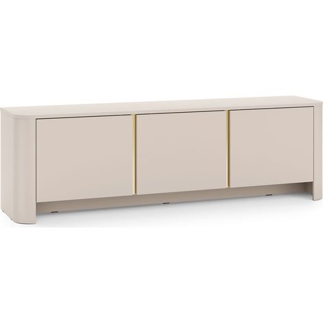 Meuble TV, Cachemire, 168 x 39 x 52 cm Meuble moderne aux bords arrondis (1/5)