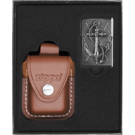 Set regalo Zippo con emblema nautico n. 2 (1/2)