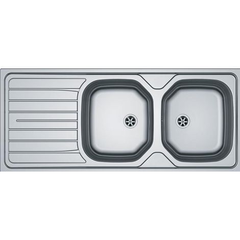FRANKE lavello doppio incasso in acciaio inox - REN 621 2C/1EGT - 1160X500 mm - 898311