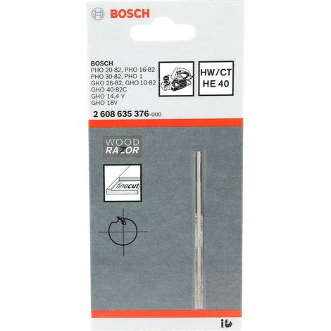 Fer carbure réversible droit 82mm – Compatible rabot Bosch Gho40-82c, Pho16-82, Pho20-82, Pho30-82 – Coupe nette sans éclat