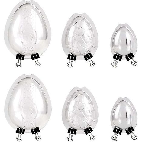 6-teiliges Set transparenter Haushalts-Keksformen, Bonbonformen, Backformen aus Kunststoff, Backzubehör-13.70X11.00X4.50CM-Transparent Color (1/4)