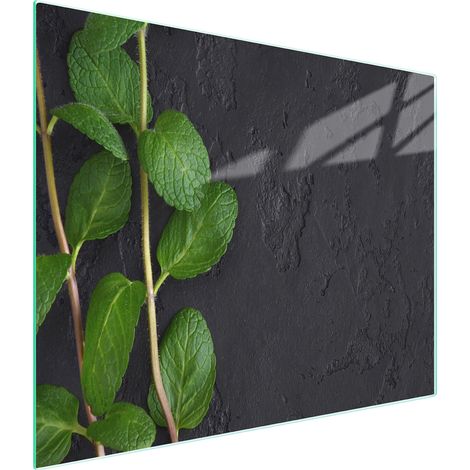 TAGLIERE IN VETRO 52x30 MENTA (1/5)