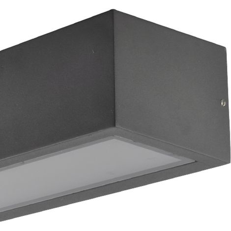 FAB 150860155  Aplique Exterior Conga Gris Oscuro 1xe27 Ip54 10,5x26x6,5 Cm (1/2)