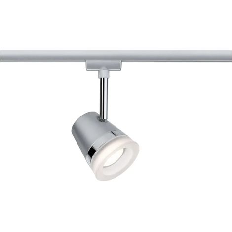 PAULMANN CONE LUMINAIRE SUR RAIL HAUTE TENSION URAIL GU10 10 W LED BLANC, CHROME 95362