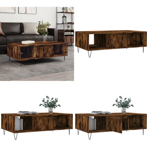 Couchtisch Räuchereiche 104x60x35 cm Holzwerkstoff - Couchtisch - Wohnzimmerschreibtisch - Beistelltisch - Holzmöbel - Esszimmertisch - Home & Living (1/5)