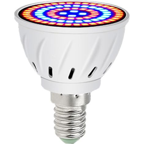 60 LEDs E14 Cultiver l'ampoule, Croissance des Plantes Spectrum Complet Plant Horticultural Lamp 220V Indoor pour Les Plantes intérieures succulentes Jardin, Croissance des luminaires