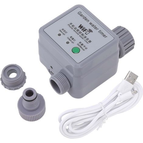 Minuterie d'arrosage intelligente, télécommande d'arrosage automatique, minuterie d'irrigation USB pour cours, balcons (1/5)