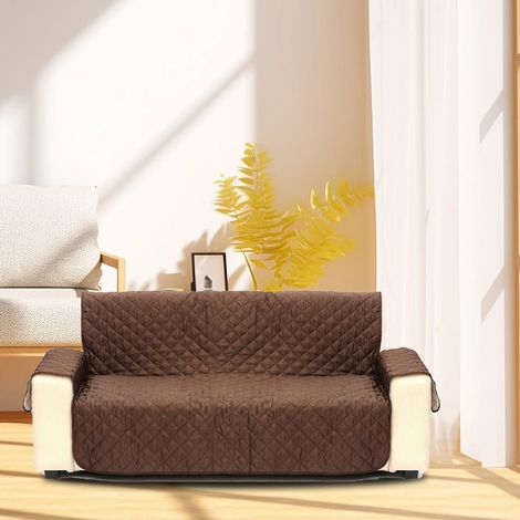 【Housse de Canapé】 Bespoke Protector de Canapé Polyester Fibre Rouge Vin - Protecteur de Canapé Pour Animaux et Domestique Tous Saison (1/5)