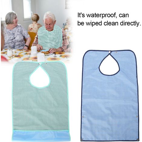 Bavoir Adulte Anti-Taches Imperméable pour Manger sans Salir (1/5)