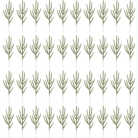 Rami di pino realistici, 40 pezzi, verde decorativo - Verde