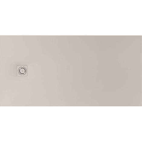 Receveur de douche extra plat en Stonex® Terran-N +Grille Twist - 1000x800mm - Beige (1/2)
