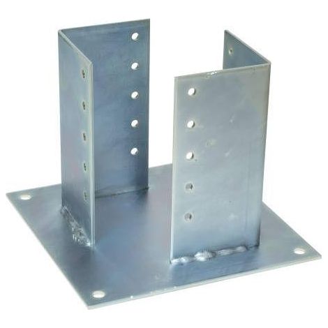 2PZ SUPPORTO PER TRAVI IN LEGNO mm.200x200 piano mm. 270x230