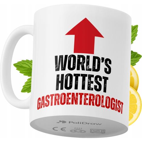 Mug humoristique pour gastro-entérologue, avec un texte amusant et un design graphique original. Idéal pour les anniversaires, les fêtes et les occasions spéciales. Mug premium pour la maison, le bure (1/5)