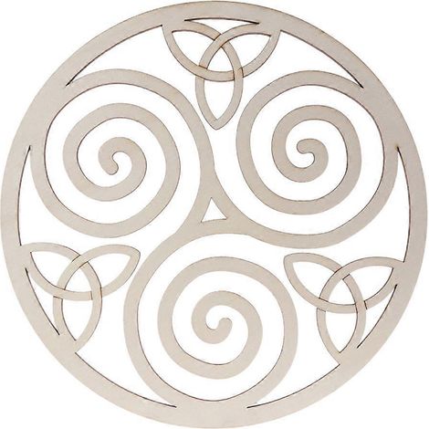 Hängender Holz-Spiralknoten, Hängeanhänger aus Holz, Bastelarbeiten